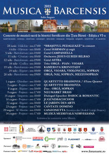 Programul Festivalului Musica Barcensis 2015